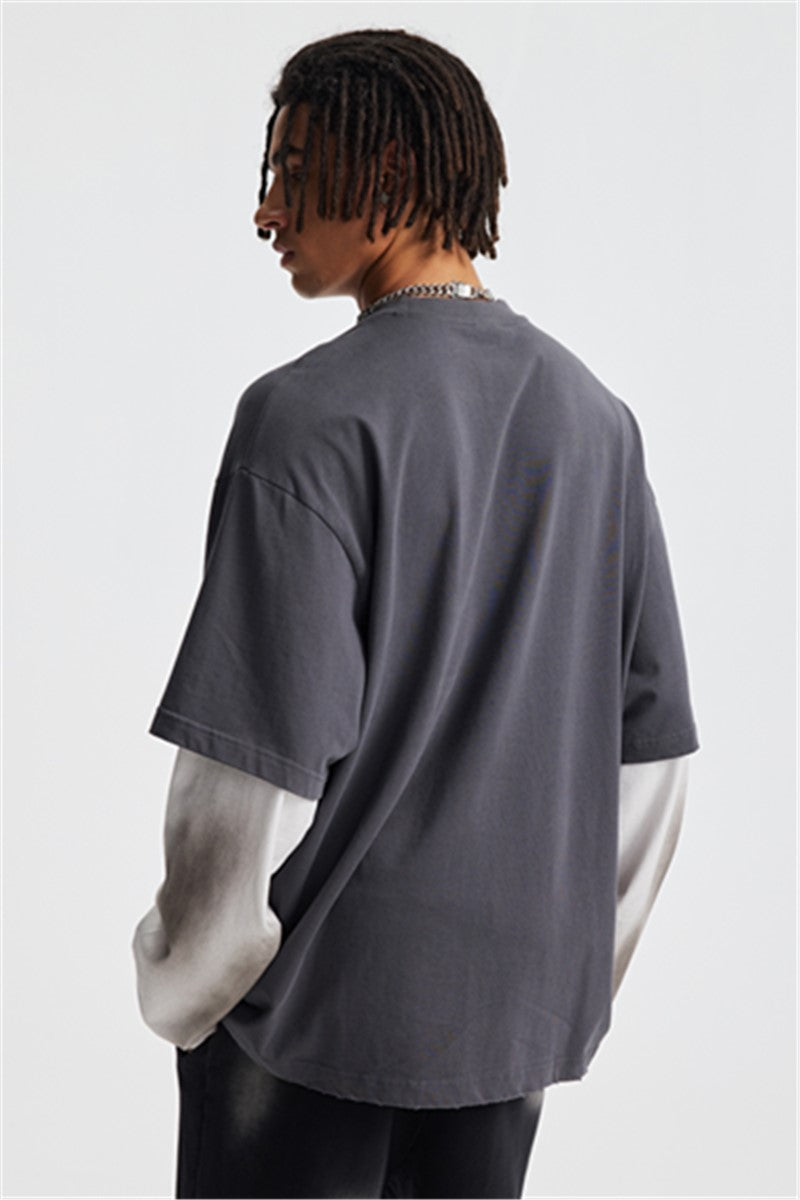 275GSM Washed Double-Layer Long-Sleeve Shirt