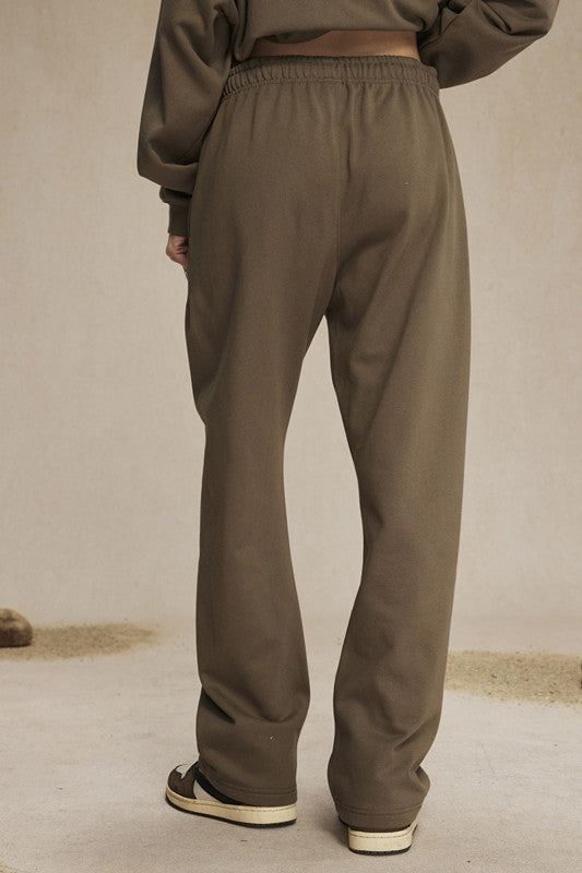 Ultra-Soft 430GSM French Terry Solid Color Sweatpants – Durable Everyday Comfort