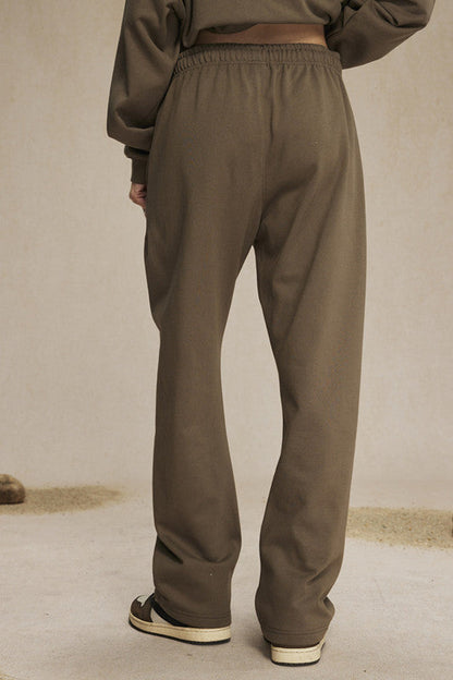 Ultra-Soft 430GSM French Terry Solid Color Sweatpants – Durable Everyday Comfort