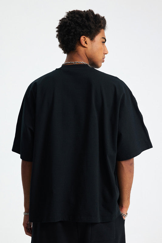 Heavyweight 275GSM Solid-Color Boxy Tee - Comfortable, Modern Fit