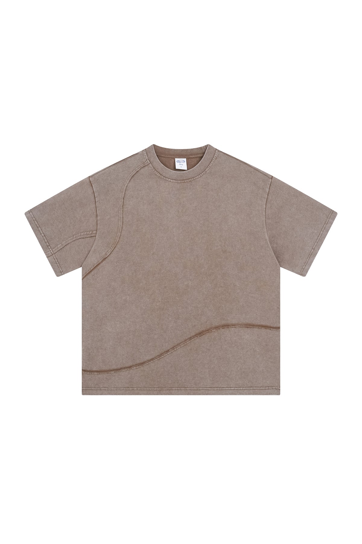 Heavyweight 275GSM Spliced Washed-Out Tee