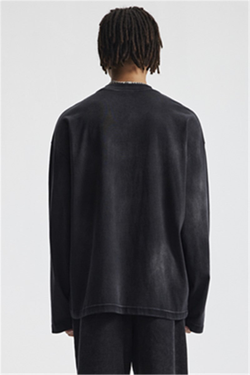 Premium 325GSM Spray-Washed Long-Sleeve Shirt