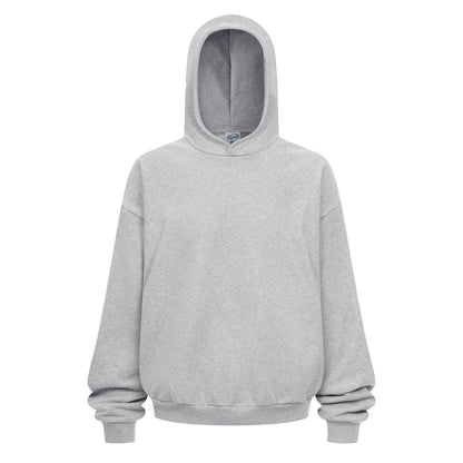 Heavyweight 430GSM Boxy-Fit Fleece Hoodie – Solid Color