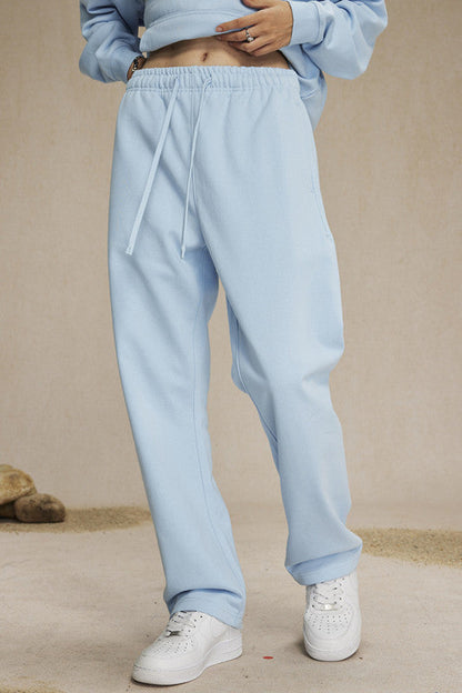 Ultra-Soft 430GSM French Terry Solid Color Sweatpants – Durable Everyday Comfort