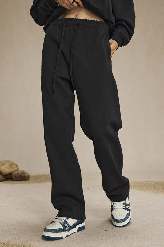 Premium 430GSM French Terry Solid-Color Sweatpants