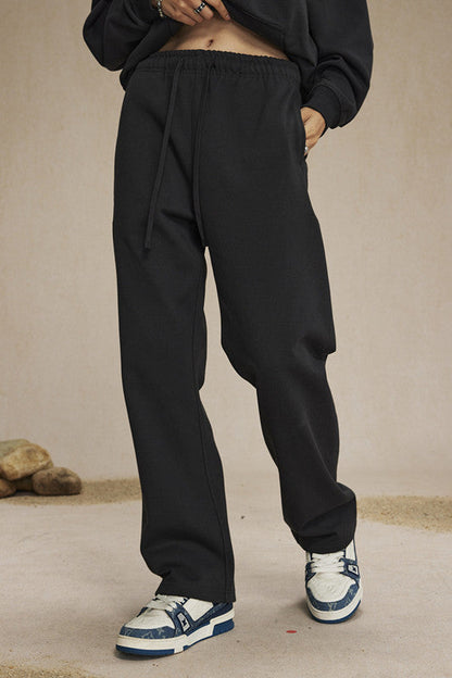 Premium 430GSM French Terry Solid-Color Sweatpants