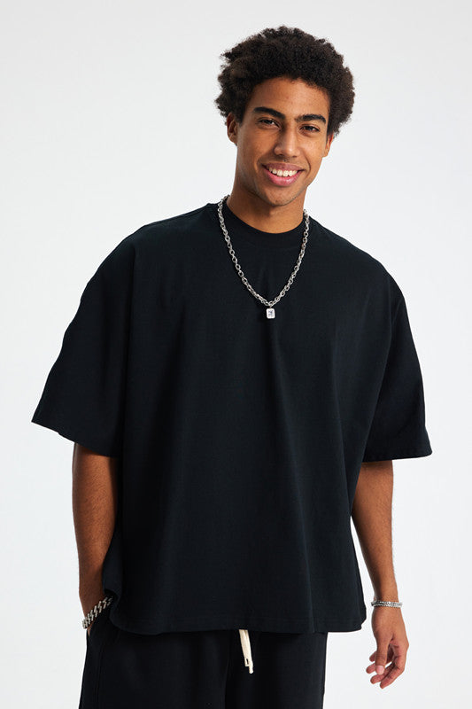 275GSM Solid Color Boxy Tee - Premium Heavyweight Tee