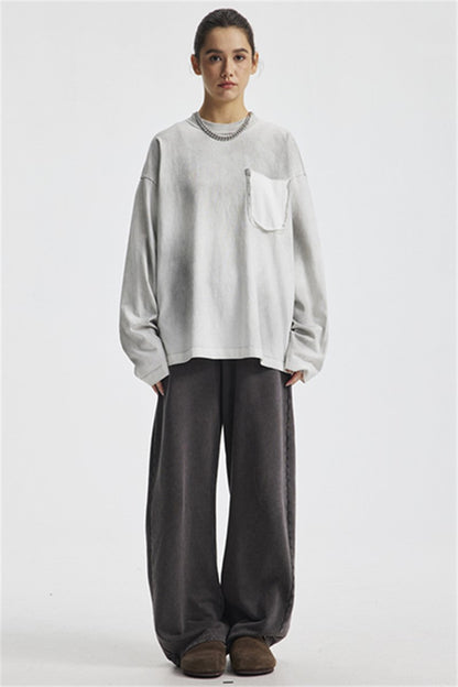 Premium 325GSM Spray-Washed Long-Sleeve Shirt