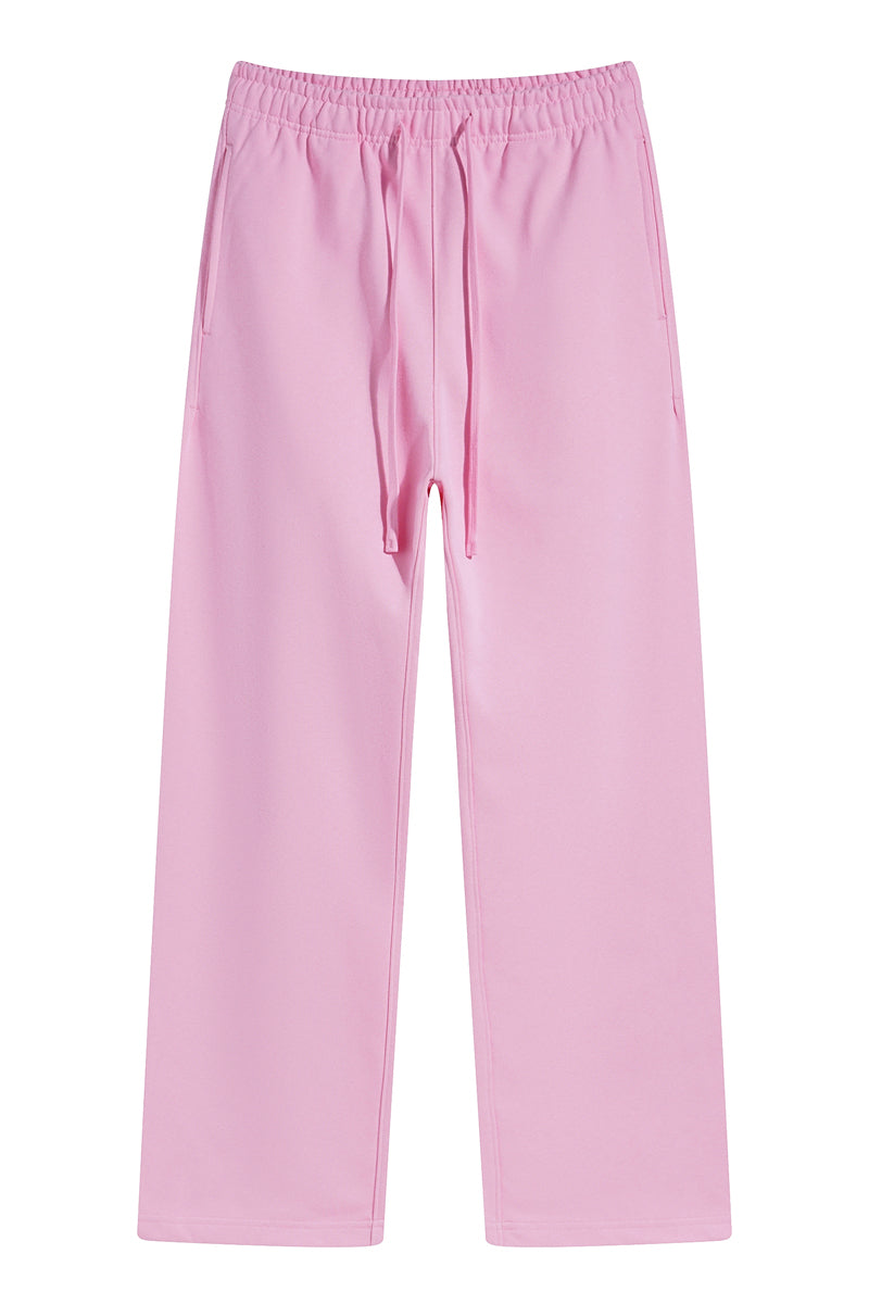 Ultra-Soft 430GSM French Terry Solid Color Sweatpants – Durable Everyday Comfort