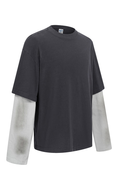 275GSM Washed Double-Layer Long-Sleeve Shirt