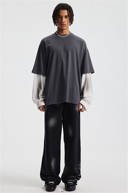 275GSM Washed Double-Layer Long-Sleeve Shirt