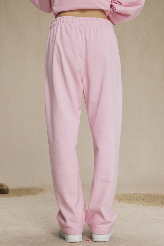 Ultra-Soft 430GSM French Terry Solid Color Sweatpants – Durable Everyday Comfort