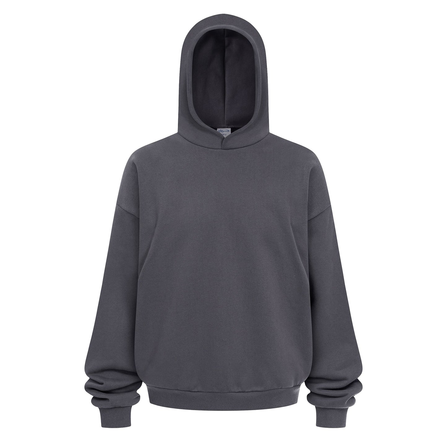 Heavyweight 430GSM Boxy-Fit Fleece Hoodie – Solid Color
