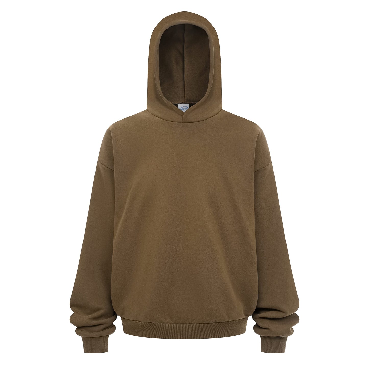 Heavyweight 430GSM Boxy-Fit Fleece Hoodie – Solid Color