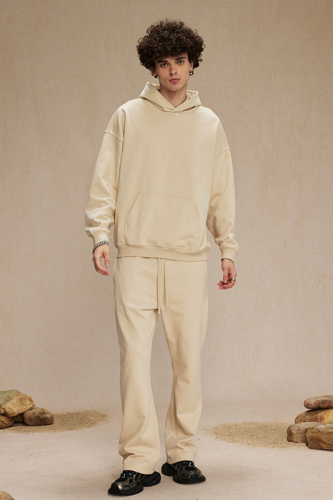 Ultra-Soft 430GSM French Terry Solid Color Sweatpants – Durable Everyday Comfort