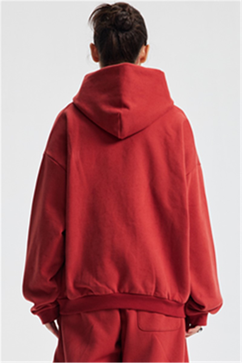 Heavyweight 430GSM Boxy-Fit Fleece Hoodie – Solid Color