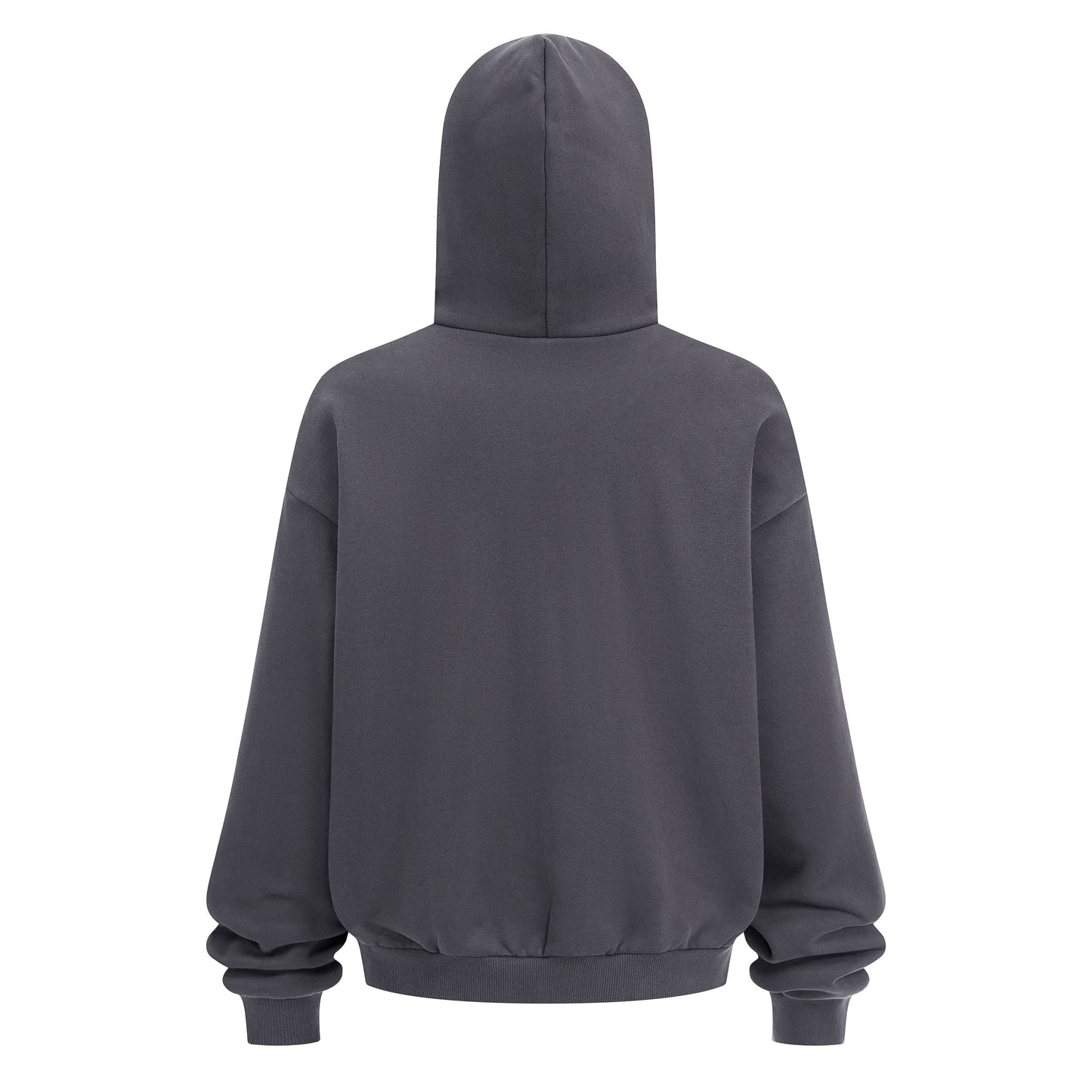 Heavyweight 430GSM Boxy-Fit Fleece Hoodie – Solid Color