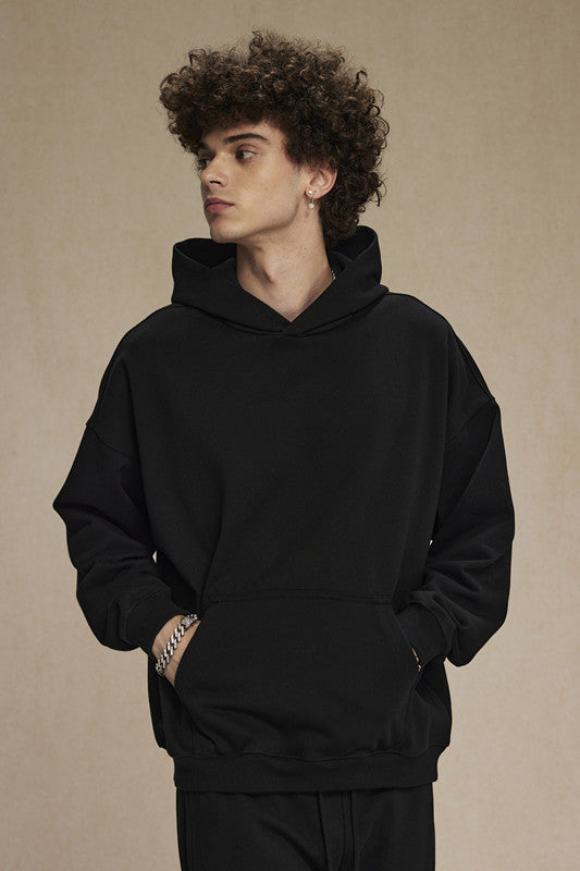 Premium 430GSM French Terry Hoodie – Solid Color