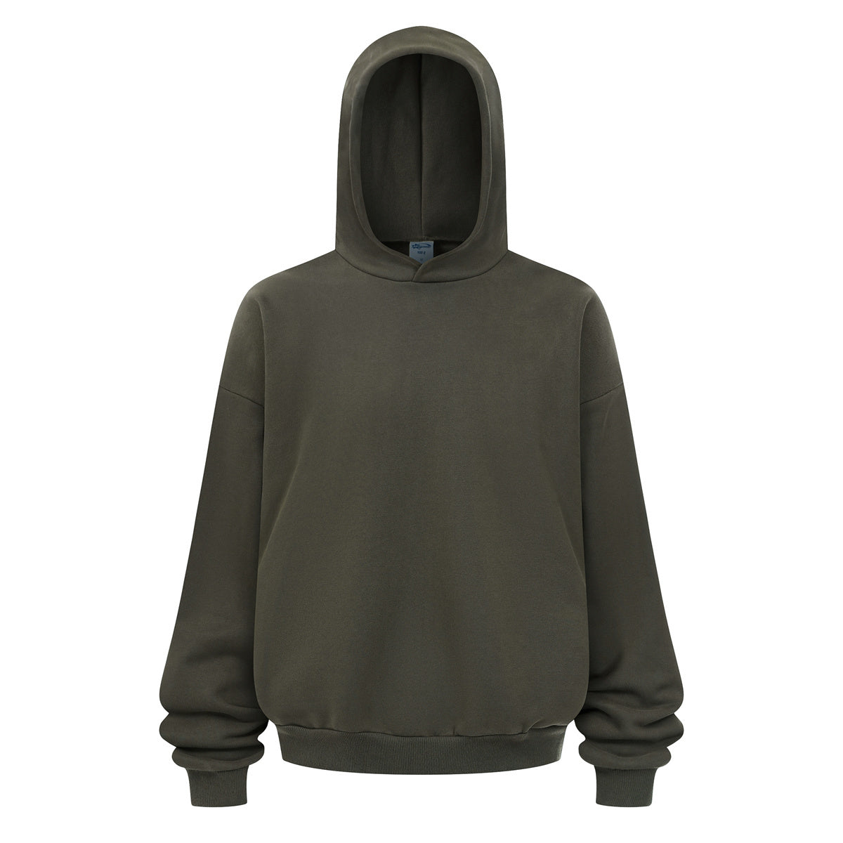 Heavyweight 430GSM Boxy-Fit Fleece Hoodie – Solid Color