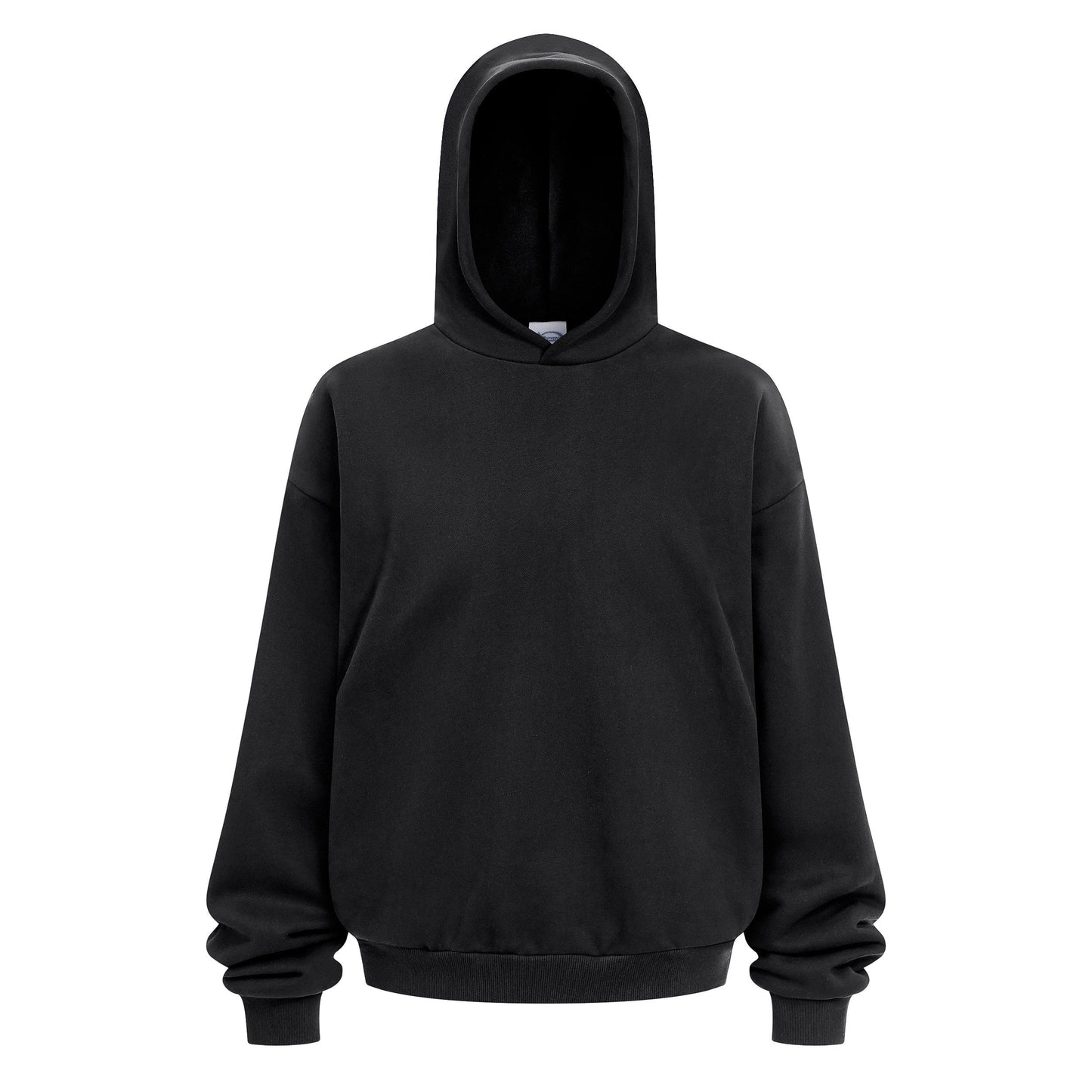 Heavyweight 430GSM Boxy-Fit Fleece Hoodie – Solid Color