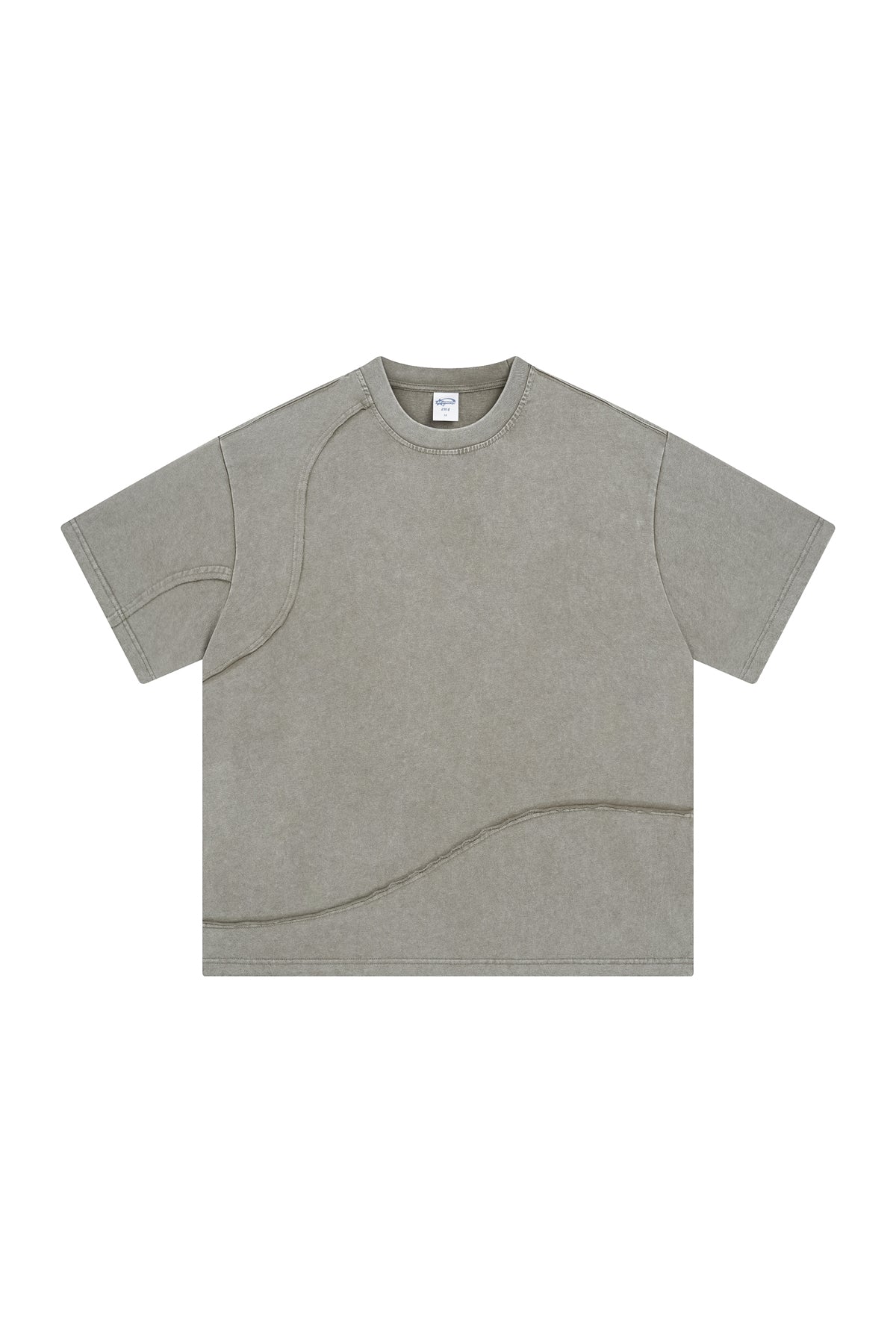 Heavyweight 275GSM Spliced Washed-Out Tee