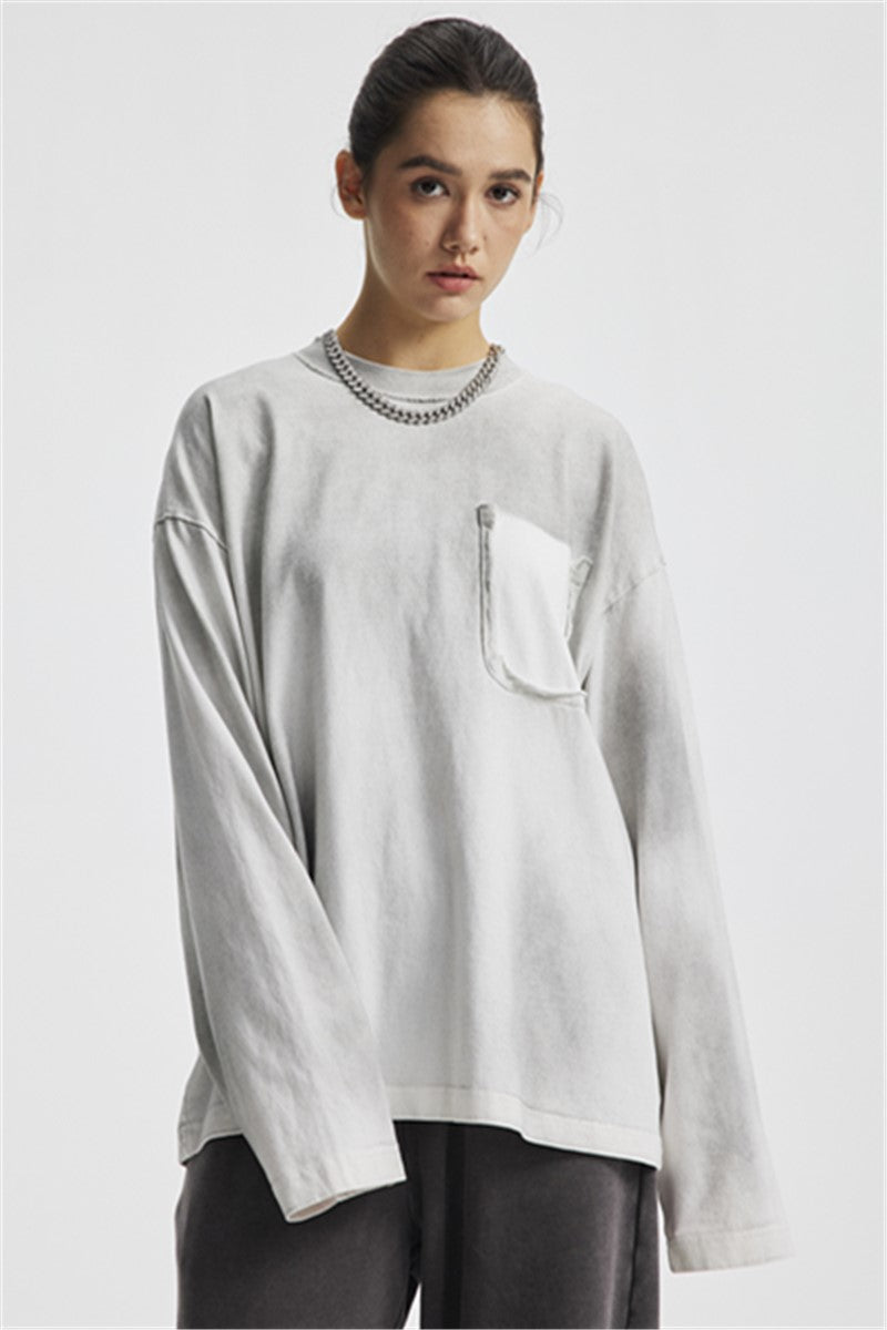 Premium 325GSM Spray-Washed Long-Sleeve Shirt