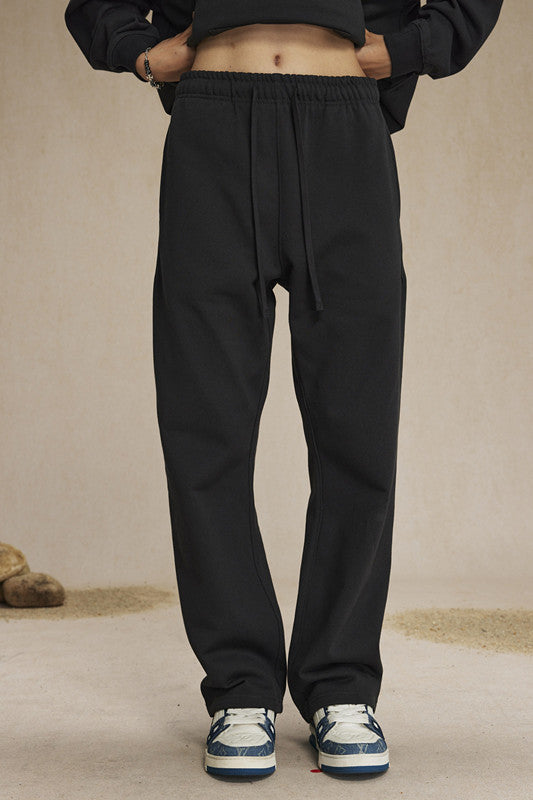 Ultra-Soft 430GSM French Terry Solid Color Sweatpants – Durable Everyday Comfort