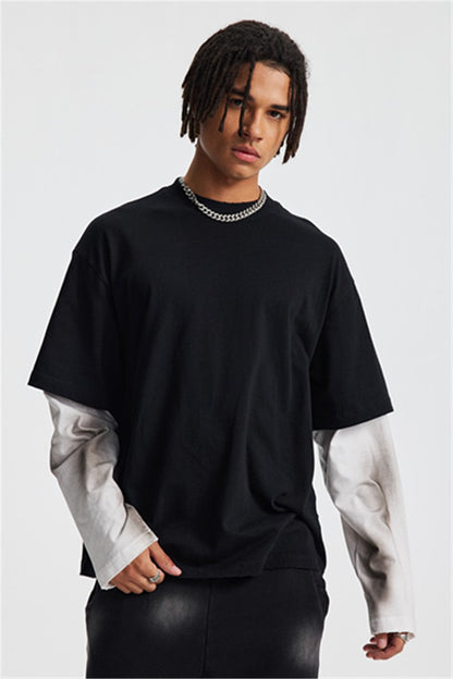 275GSM Washed Double-Layer Long-Sleeve Shirt