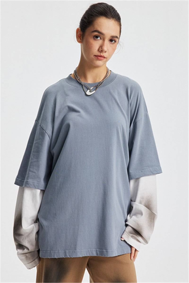 275GSM Washed Double-Layer Long-Sleeve Shirt