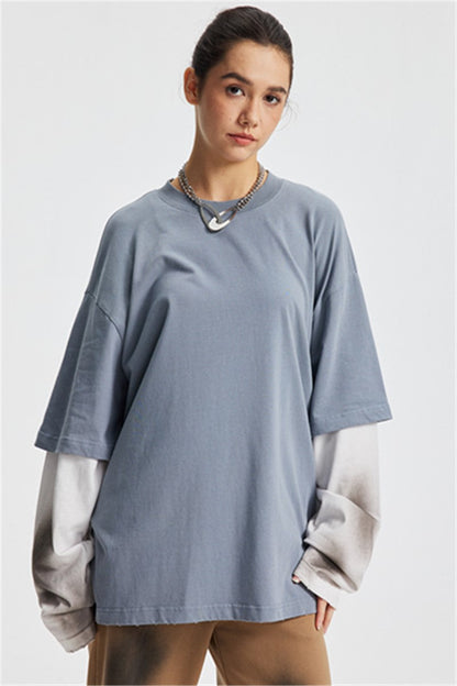 275GSM Washed Double-Layer Long-Sleeve Shirt