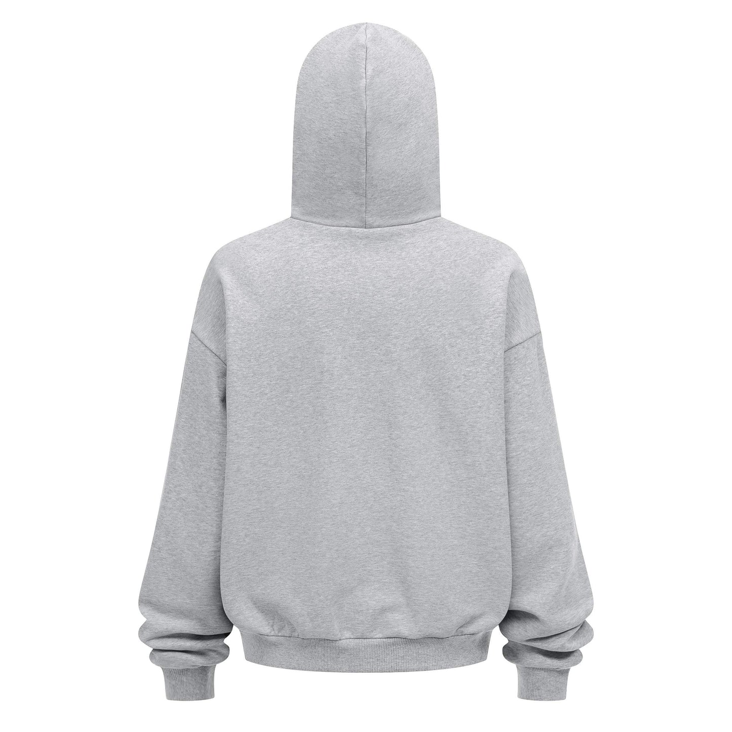 Heavyweight 430GSM Boxy-Fit Fleece Hoodie – Solid Color